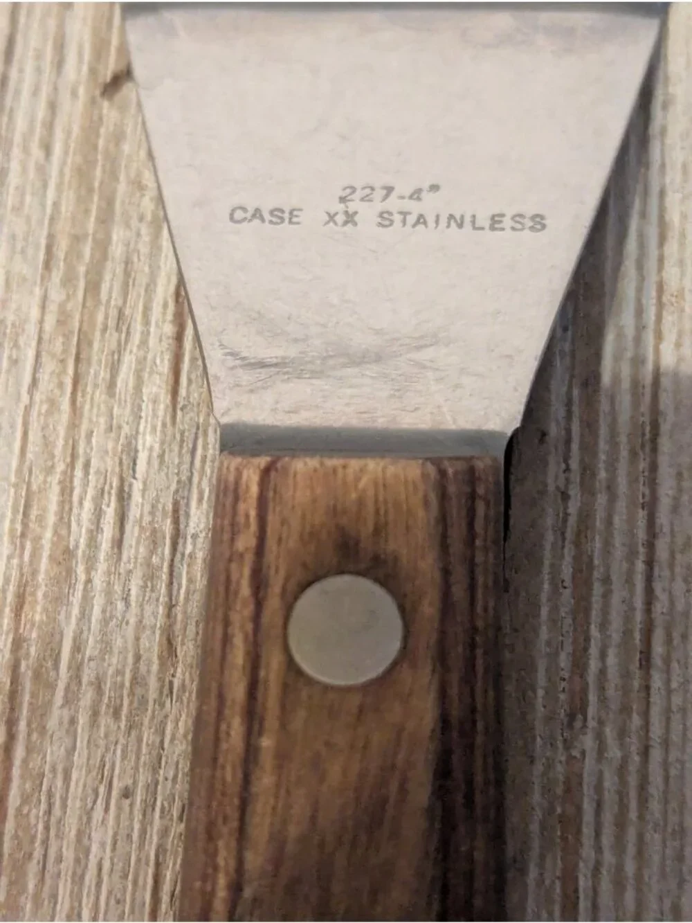Vintage Case XX Stainless Steel Griddle Spatula Pancake Turner P227-4
